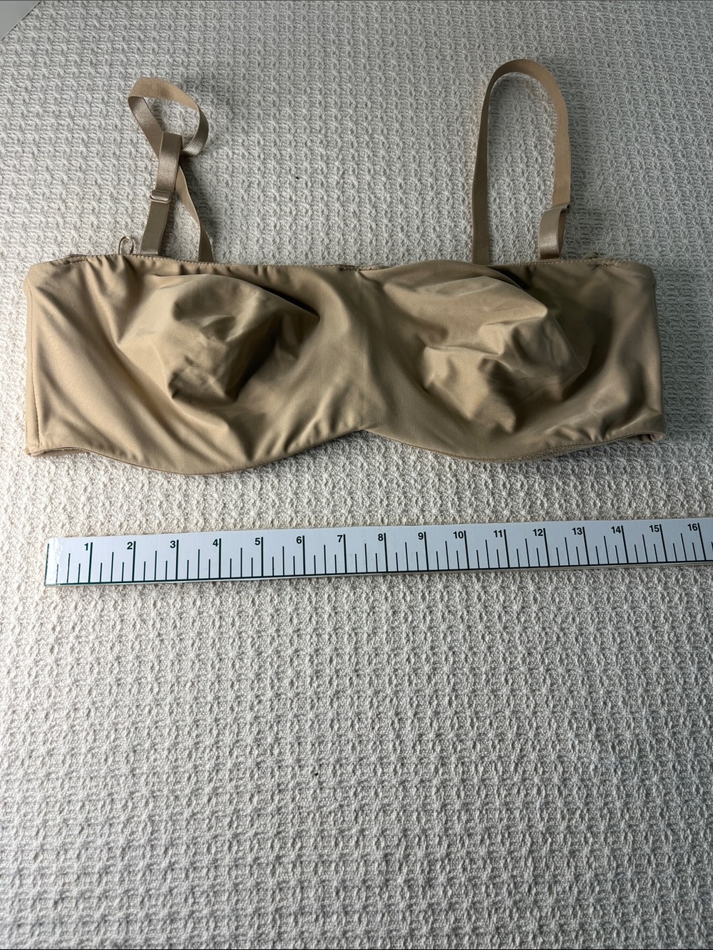 Lilyette underwire, minimizer 0939 beige bra, with straps or strapless, 42-D - Picture 5 of 9